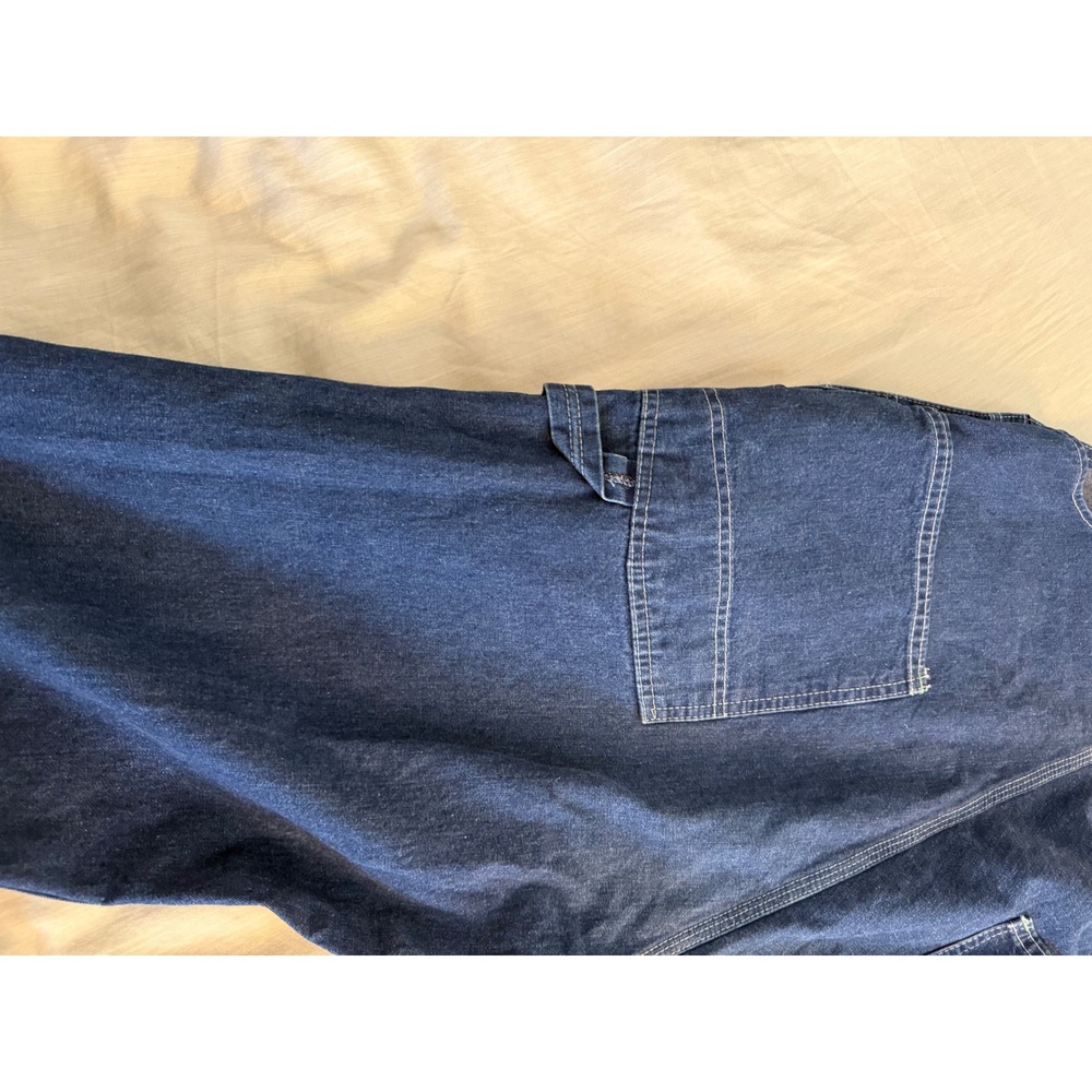 Vintage OshKosh B'Gosh VESTBAK Denim Overalls Men's 40x30 USA Made Workwear - Picture 7 of 12
